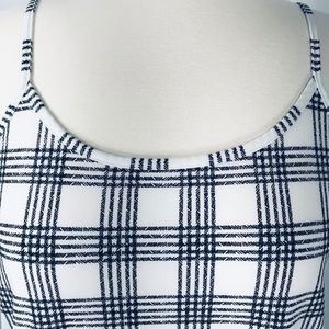 Limited | White and Black Plaid Tank Top NWT